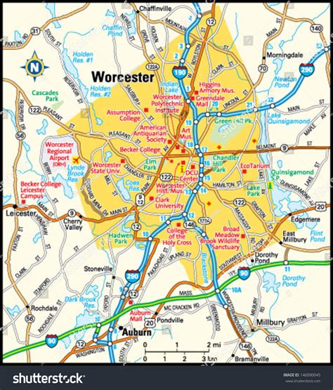 Map Of Worcester County Ma