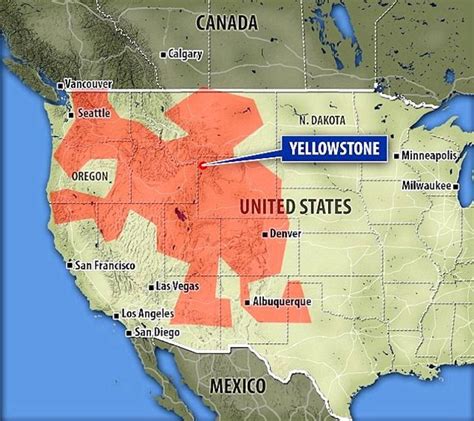 map of yellowstone supervolcano