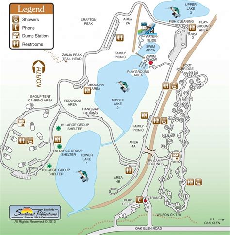 map of yucaipa regional park camping