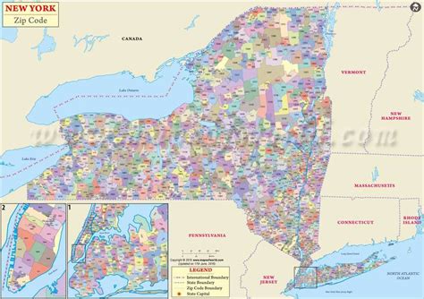 Map Of Zip Codes New York