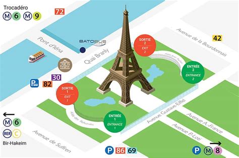 Eiffel Tower Map Free PDF Download INSIDR Trave Guide
