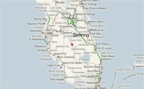 map sebring florida surrounding areas