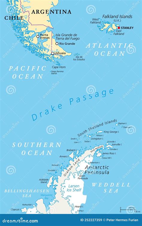 map showing drake passage