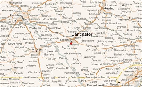 map showing lancaster pa