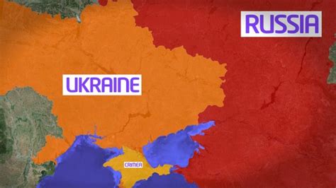 map showing ukraine and russia
