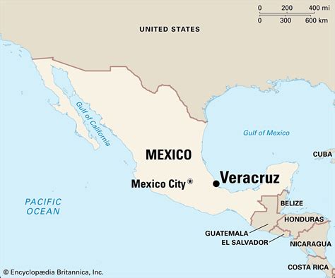 map showing veracruz mexico