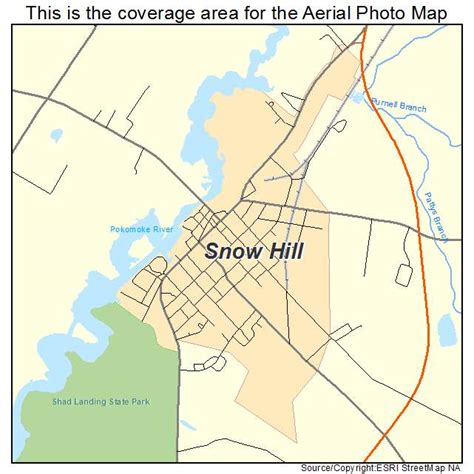 Map Snow Hill Md