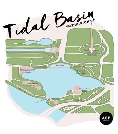 map tidal basin washington dc