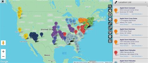 map to plot multiple locations