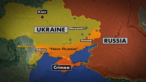 map ukraine and russia conflict