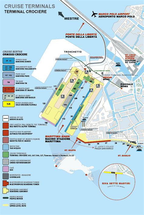 map venice cruise ship port