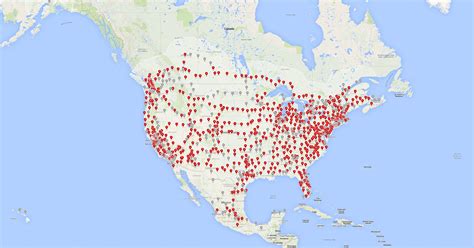 map with tesla superchargers
