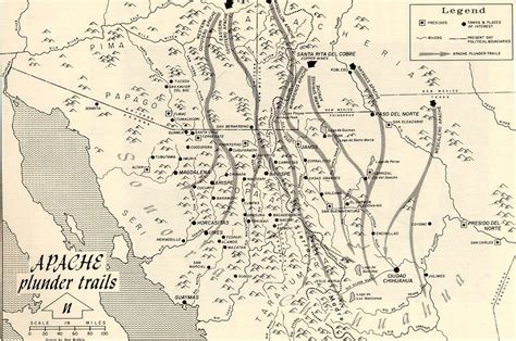 Apache Indians Map