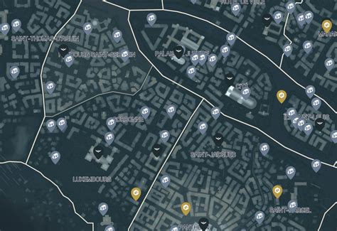 Collectibles Marais map in AC Unity Assassin