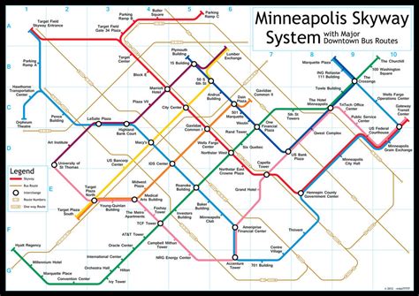 Downtown Minneapolis Skyway System Map