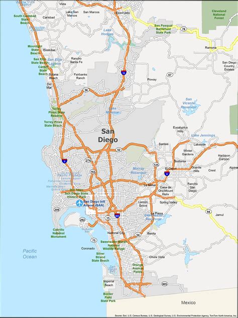 San Diego Zip Code Map Map of Zip Codes San Diego (PDF)