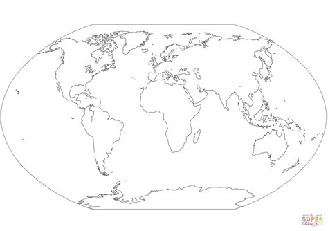 mapa świata kolorowanka do druku