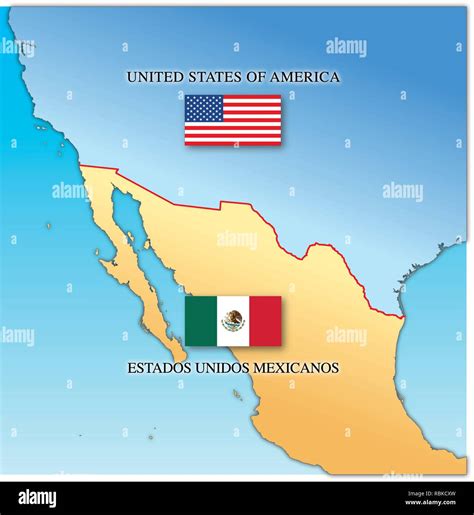 Mapa De Mexico Y Usa