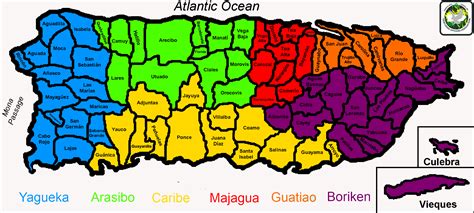 Mapa De Puerto Rico Con Sus Pueblos Carreteras