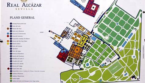 Mapa Real Alcazar Sevilla , Map Of Joy Puerta