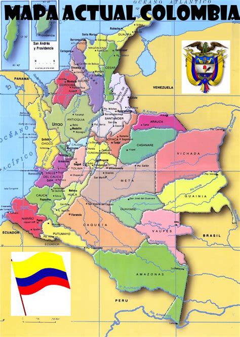 mapa actual de colombia