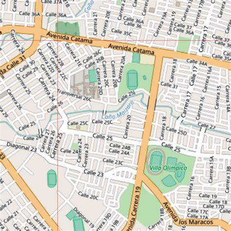 mapa barrios de villavicencio