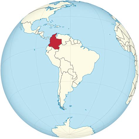 mapa colombia america latina