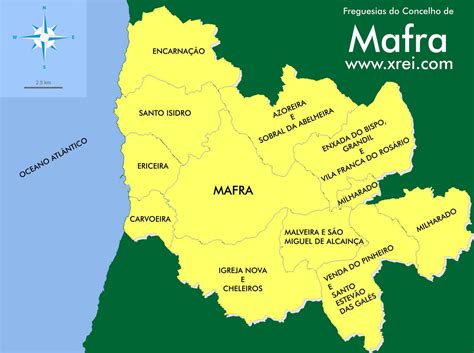 mapa concelho de mafra