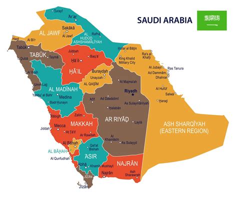 mapa da arabia saudita
