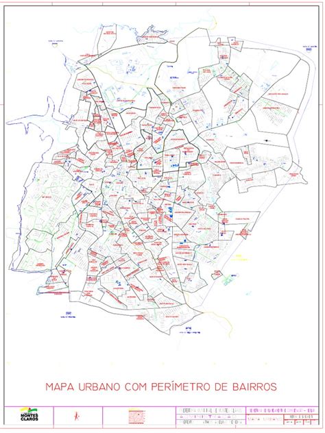 mapa da cidade de montes claros mg