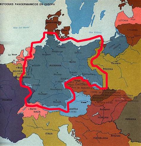 mapa de alemania 1938