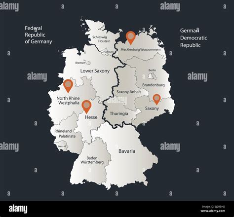 mapa de alemania oriental y occidental