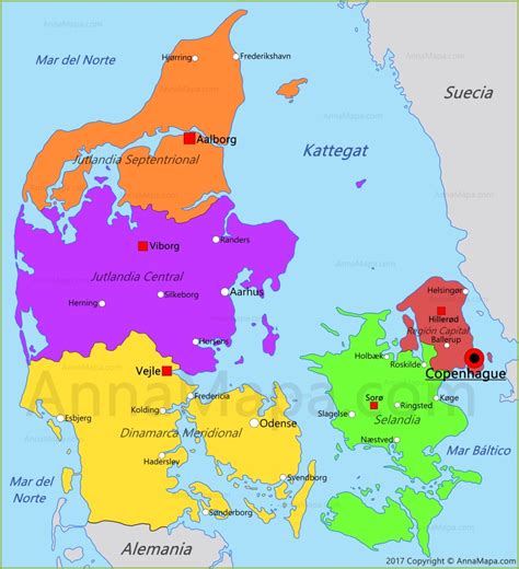 mapa de alemania y dinamarca