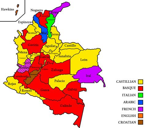 mapa de apellidos colombia