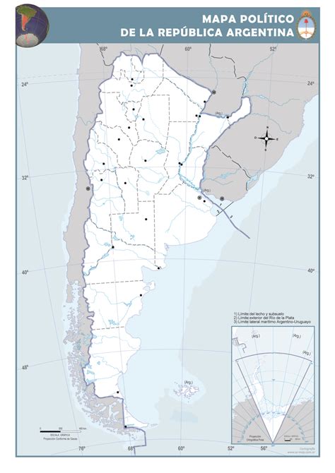 mapa de argentina politico para imprimir a4