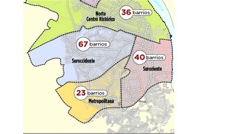 mapa de barranquilla y sus localidades