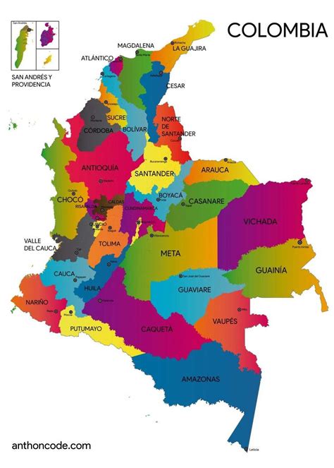 mapa de colombia pdf