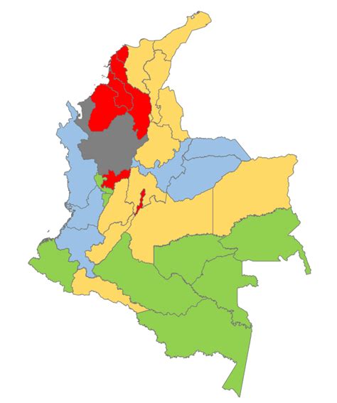 mapa de colombia por departamentos editable