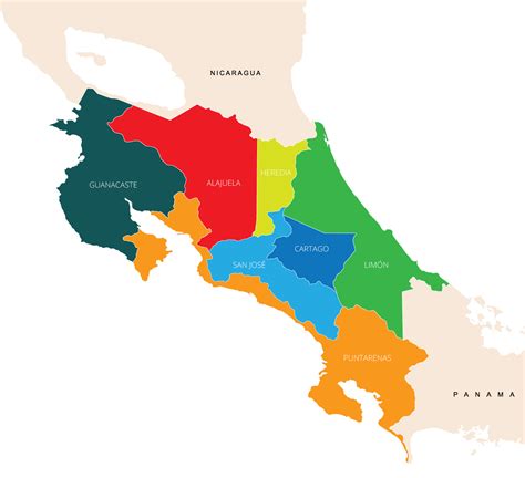 mapa de costa rica