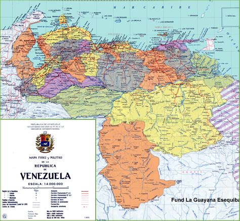 mapa de de venezuela