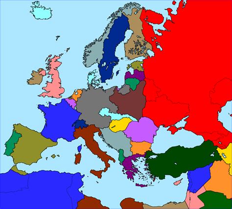 mapa de europa 1938