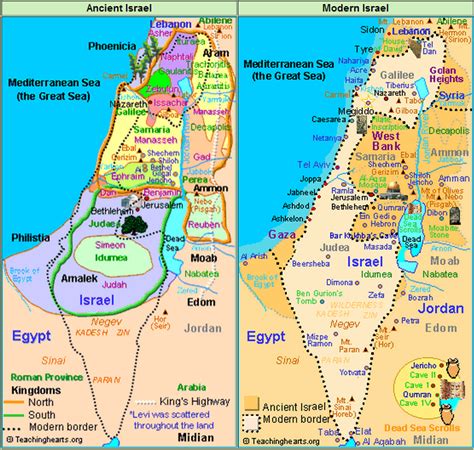 mapa de israel antiguo y actual