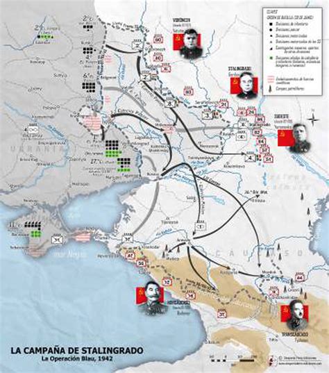 mapa de la batalla de stalingrado