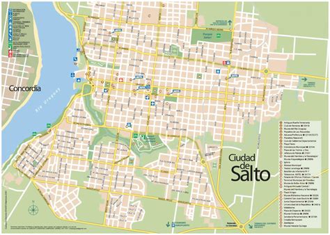 mapa de la ciudad de salto