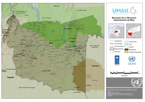 mapa de la macarena meta