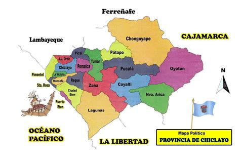 mapa de la provincia de chiclayo