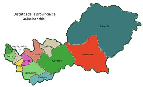 mapa de la provincia de quispicanchi