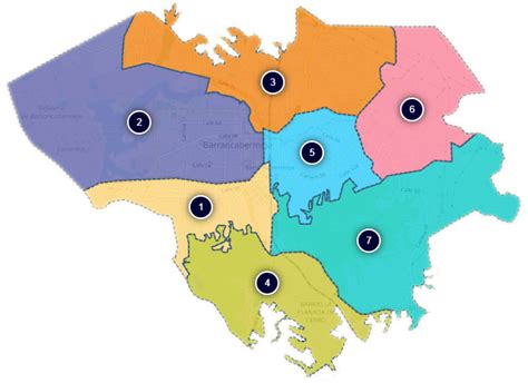 mapa de las 7 comunas de barrancabermeja