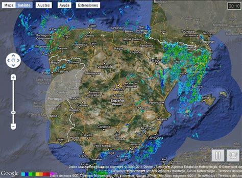 mapa de lluvias en tiempo real aemet