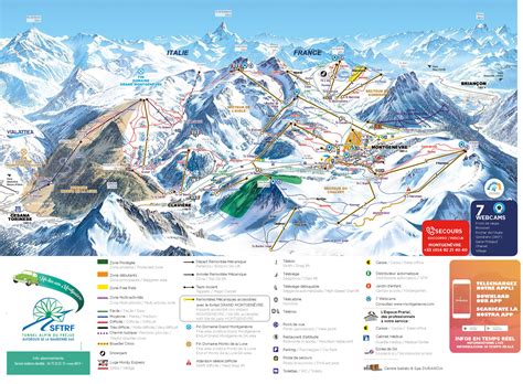 mapa de piste de ski de fond